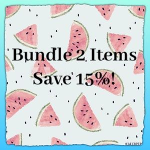 Bundle 2 + Items and save 15%!